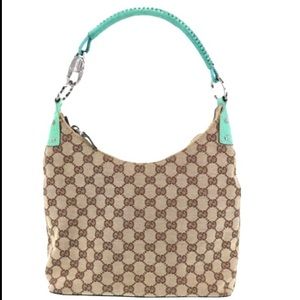 Authentic Gucci GG Monogram Logo Shoulder Bag Tote  #7.9v